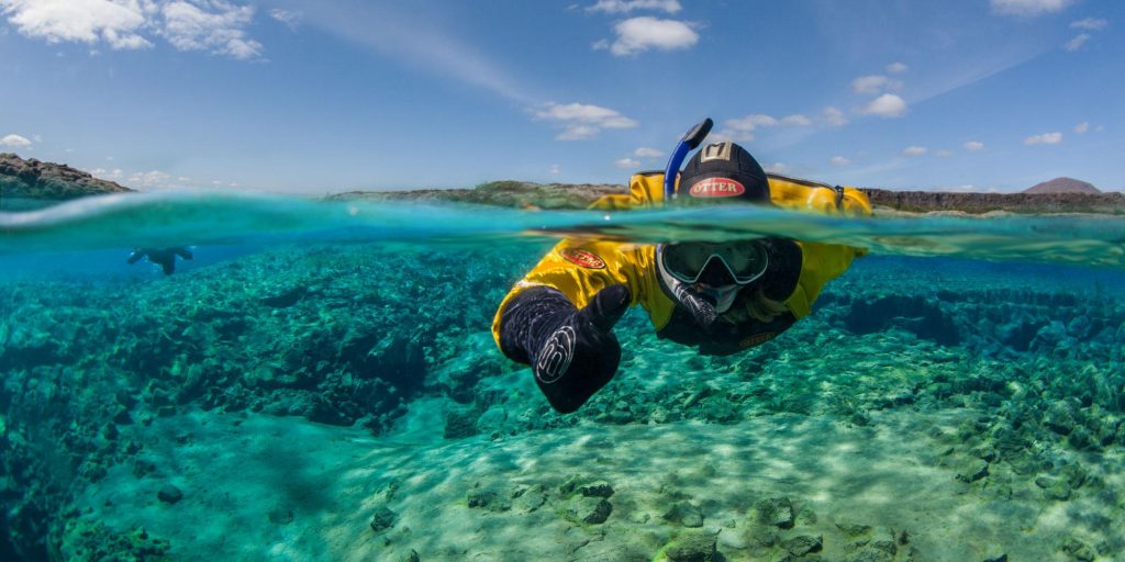 Snorkeling in Silfra Fissure