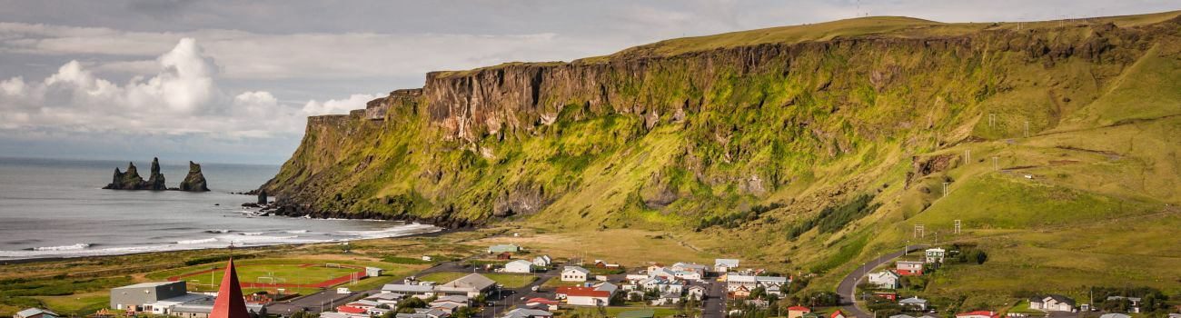 View over Vik Iceland